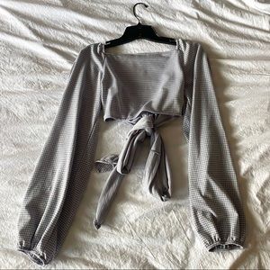 Cropped Zara Checkered Top